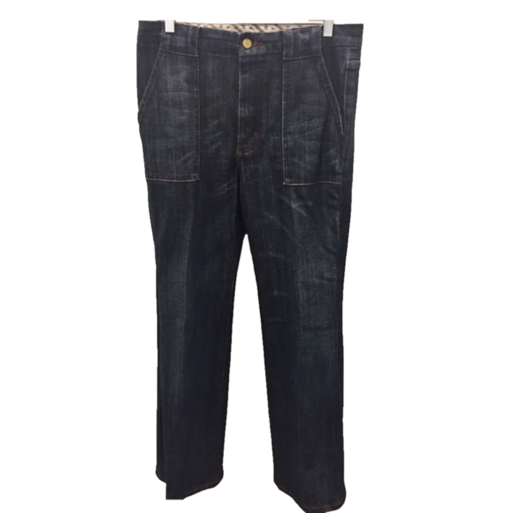 Paper Denim & Cloth Dark Blue Flare Bottom Jeans